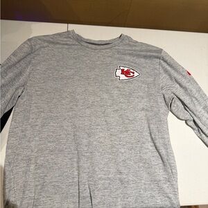 NFL Gray Long Sleeve Men's Tee - Kansas City Chiefs